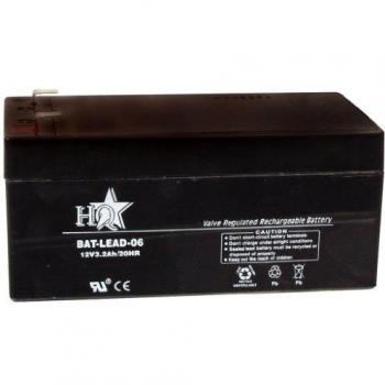 HQ 12V 3.2Ah Universal Sealed Rechargeable Lead Acid Battery