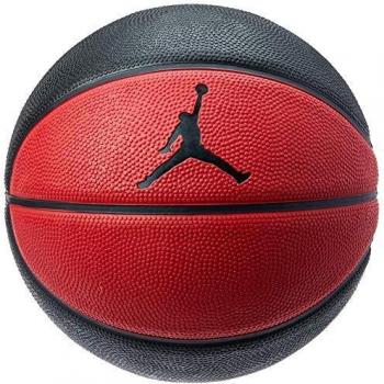 Balón pequeño Jordan de baloncesto, negro y rojo, talla 3