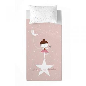 Juego de Sábanas Infantil Ballerina 100% Algodón Haciendo el Indio Cama 105 cm