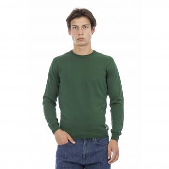 Baldinini Trend Green Cotton Sweater - M