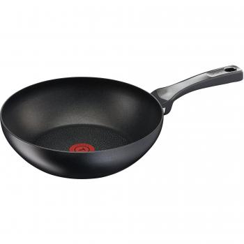 Tefal C6201905 Expertise - Wok de aluminio de 28 cm, antiadherente con extra de titanio, aptas para todo tipo de cocinas incluido inducción