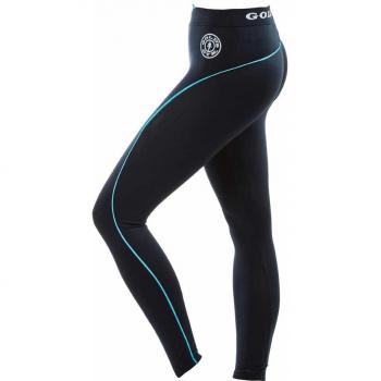 Gold's Gym 2017 Ladies Fitness Compression Gym Yoga Leggings Black/Turquesa Grande