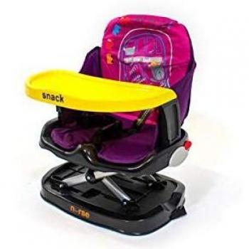 Nurse Snack Trona Portatil Plegable, 3 posiciones, con Bolsa de Transporte, Ligera, Color Lila
