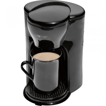Clatronic KA 3356 Cafetera de Goteo Automática, Eléctrica, Capacidad 1 Taza, Filtro Permanente de Nylon Desmontable, Incluye Taza Cerámica, Band