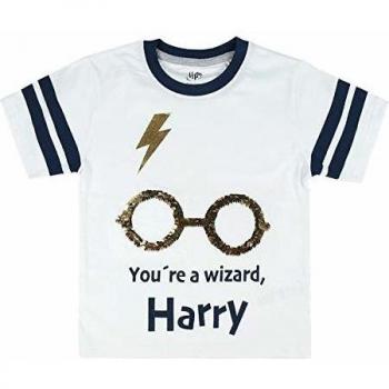 Cerdá Camiseta Manga Corta Premium Harry Potter, Blanco