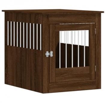 vidaXL Dog Crate Furniture Brown Oak 64.5x80x71 cm Engineered Wood