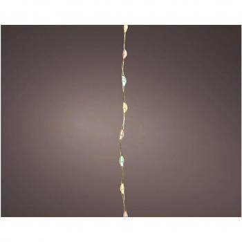 Guirnalda micro led extra dense dorado multicolor parpadeante 900cm 567l cable plata