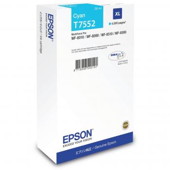 Epson Cartucho de Tinta Original T7552 XL Cian (C13T755240)