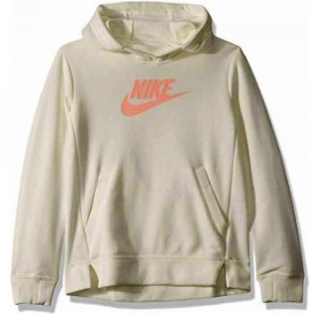 Nike G NSW PE Pullover Sudadera, Niñas, Sail/