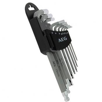 AEG Juego de llaves Allen hexagonales 9 piezas
