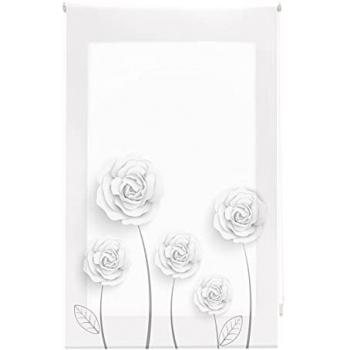 Estor Enrollable Translúcido con Estampado Floral Modelo Garden - 110x180 cm - Blindecor