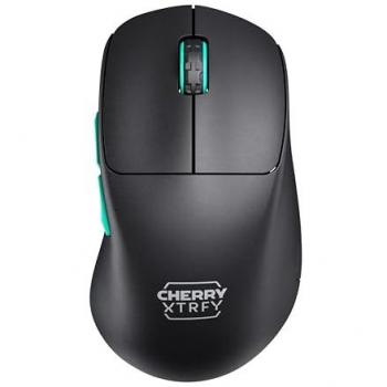 Ratón Inalámbrico Ultraligero Cherry Xtrfy M64, Óptico, Ergonómico, 5 Botones, 2.4 GHz RF, Optimizado para eSports, Negro
