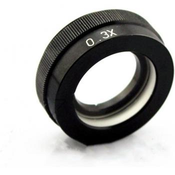 Lente Barlow 0.3x para microscopio de vídeo, objetivo auxiliar rosca 42mm, accesorios de lente para cámara industrial