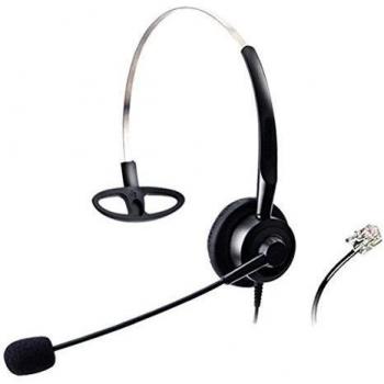 wantech alámbrico RJ Auriculares con cancelación de ruido flexible Micrófono para Snom Panasonic KX-T Series Avaya Cisco Grandstream Yealink altigen cortelco Huawei Office teléfonos IP