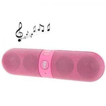 Sin marca Altavoz PORTATIL Bluetooth F-Pill FM USB TF Rosa