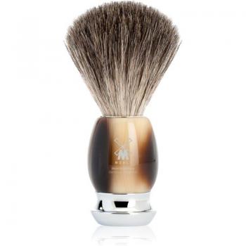 Brocha de Afeitar Tejón Gris Mühle Cuerno VIVO 1 pieza