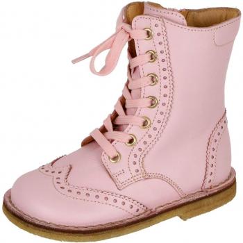 Zecchino d'Oro - Botas de Piel para niña, color rosa, talla 28 EU