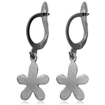 Córdoba Jewels | Pendientes en plata de ley 925 con diseño Aritos Flor Silver