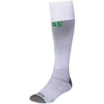 Le Coq Sportif Asse Pro Socks Fo Calcetines, Mujer, New Optical White/Vert forez, 39-42