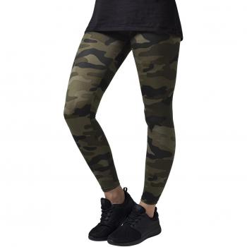 Urban Classics Women's Woodland Camo Leggings - XS to XL - Comfortable Stretchy Skinny Fit