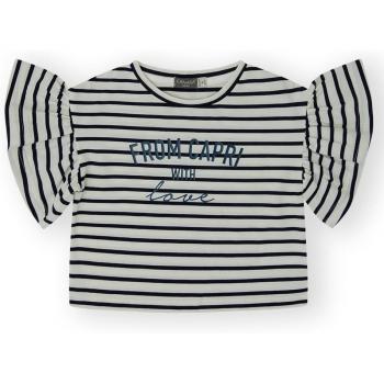 CAMISETA DE NIÑA CROP CON VOLANTES
