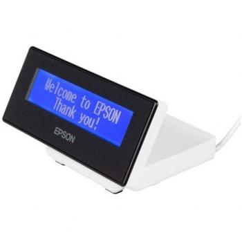 Visor de Cliente Epson DM-D30 con Pantalla LCD Clara y Conexión USB 2.0 en Color Blanco