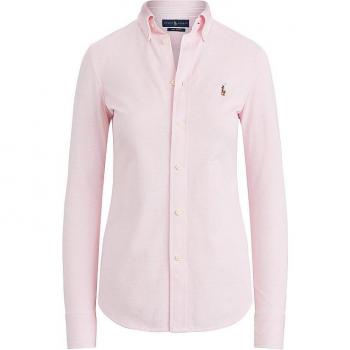 Camisa de mujer Oxford de algodón Polo Ralph Lauren, Slim Fit, Rosa, Talla XS