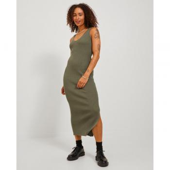 Vestido midi de canalé de mujer Jack & Jones