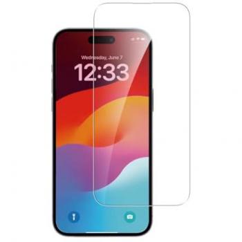 Protector de Pantalla Templado 4SMARTS Second Glass para iPhone 15 Plus - Dureza 9H, Transparente con Montaje