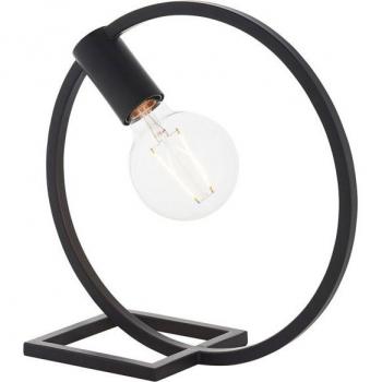 Lámpara de mesa Shape sobremesa Acero Negro mate 2 bombillas 31,2cm