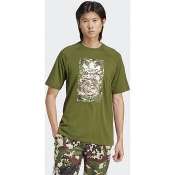 Camiseta de hombre Trefoil adidas en color negro con logo estampado