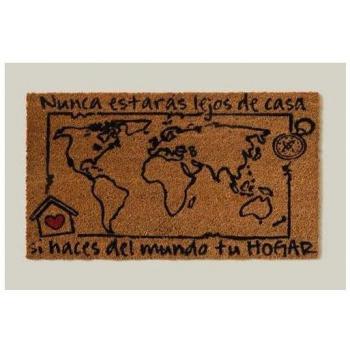 Felpudo de fibra coco natural Mi Mundo 40x70 cm