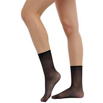 Filodoro pack 2 calcetines cortos Velato 20 - NEGRO, U