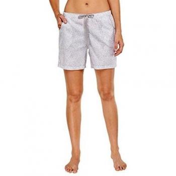 Schiesser Mix & Relax Webshorts, satiniert - Parte inferior del pijama Mujer, color Marrón