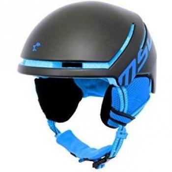 MSC Bikes SNOW118SMBKBU Casco de Snow/Esquí, Negro/Azul, S/M
