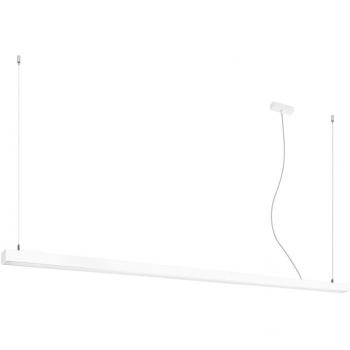 Plafón Colgante Led Integrado Minimalista Blanco 200 cm