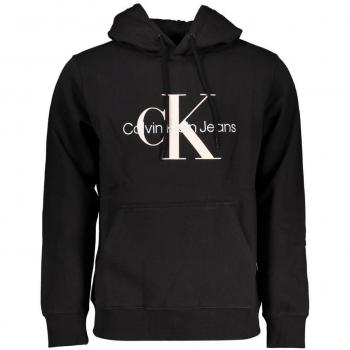 Calvin Klein Men's Black Regular Fit Hoodie Sweatshirt Size 2XL