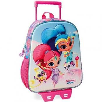 Shimmer and Shine Twinsies Preschool Backpack, Adaptable to a Trolley. 33cm. Front Part in3D