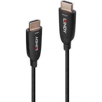 Cable HDMI híbrido de fibra óptica 8K60 de 60 m - Tipo A - 48 Gbit/s - Negro