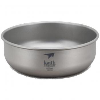 Keith 500ml Titanium Bowl Camping Bowl Only 62g by Keith