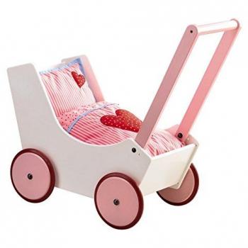 Carrito de muñecas HABA Corazones para bebés a partir de 6 meses
