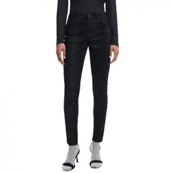 Pantalón Slim Denim Mujer Animal Print Desigual Elba Negro L