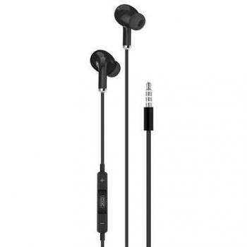 XO EP22 Auriculares Intrauditivos con Micrófono - Controles en Cable - Conexión Jack 3.5mm - Cable de 1.20m - Color Negro