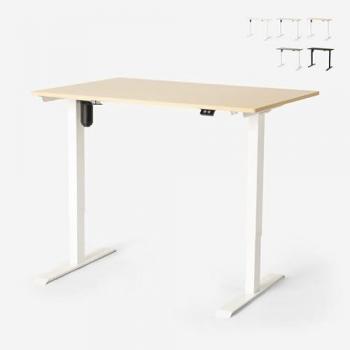 Escritorio eléctrico ajustable en altura Standwalk 120x60 - Madera Natural