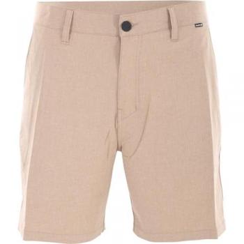 Hurley Pantalones Cortos Phantom 18'' Beige Hombre con tejido de secado rápido, tecnología anti-rozaduras, diseño de corte moderno y ajuste cómodo
