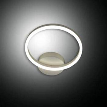 Aplique LED Giotto, 1 luz, blanco, vidrio integrado, dimmable, 18W