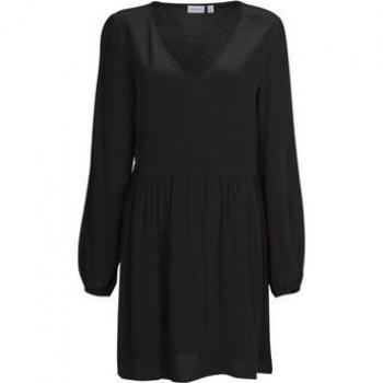 Vestido Corto Vila VIFINI L/S para Mujer en Negro, Relaxed Fit