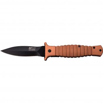 MTECH USA MT de A912 Series Spring Cuchillo asistido, Longitud de la Hoja: 8,89 cm, Unisex, Taschenmesser, Gummierte Braun Aluminium-Griff-Version, Länge Geschlossen in cm: 11.43, MTEC-1491, marrón