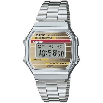 Casio Vintage Heritage Multicolor Dial Stainless Steel Quartz Unisex Watch