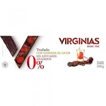 Turrón Trufado de Chocolate con Guindas al Licor Bio 200g